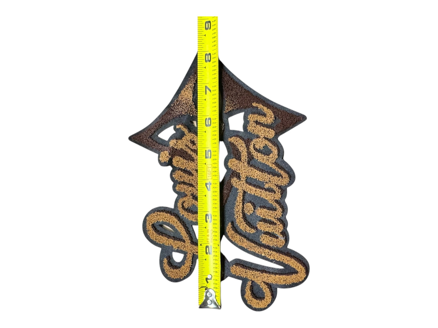 LV-INSPIRED BROWN MEDIUM SIZE CHENILLE ARROW