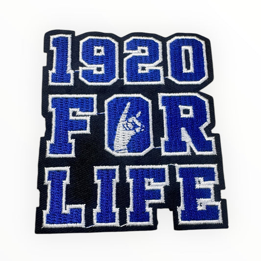 Zeta Phi Beta 1920 For Life Embroidered Patch