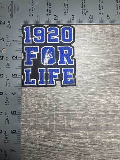 Zeta Phi Beta 1920 For Life Embroidered Patch