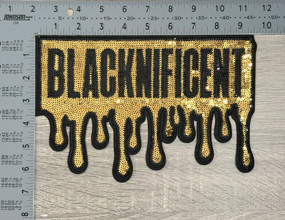Blacknificent Drip LARGE Patch