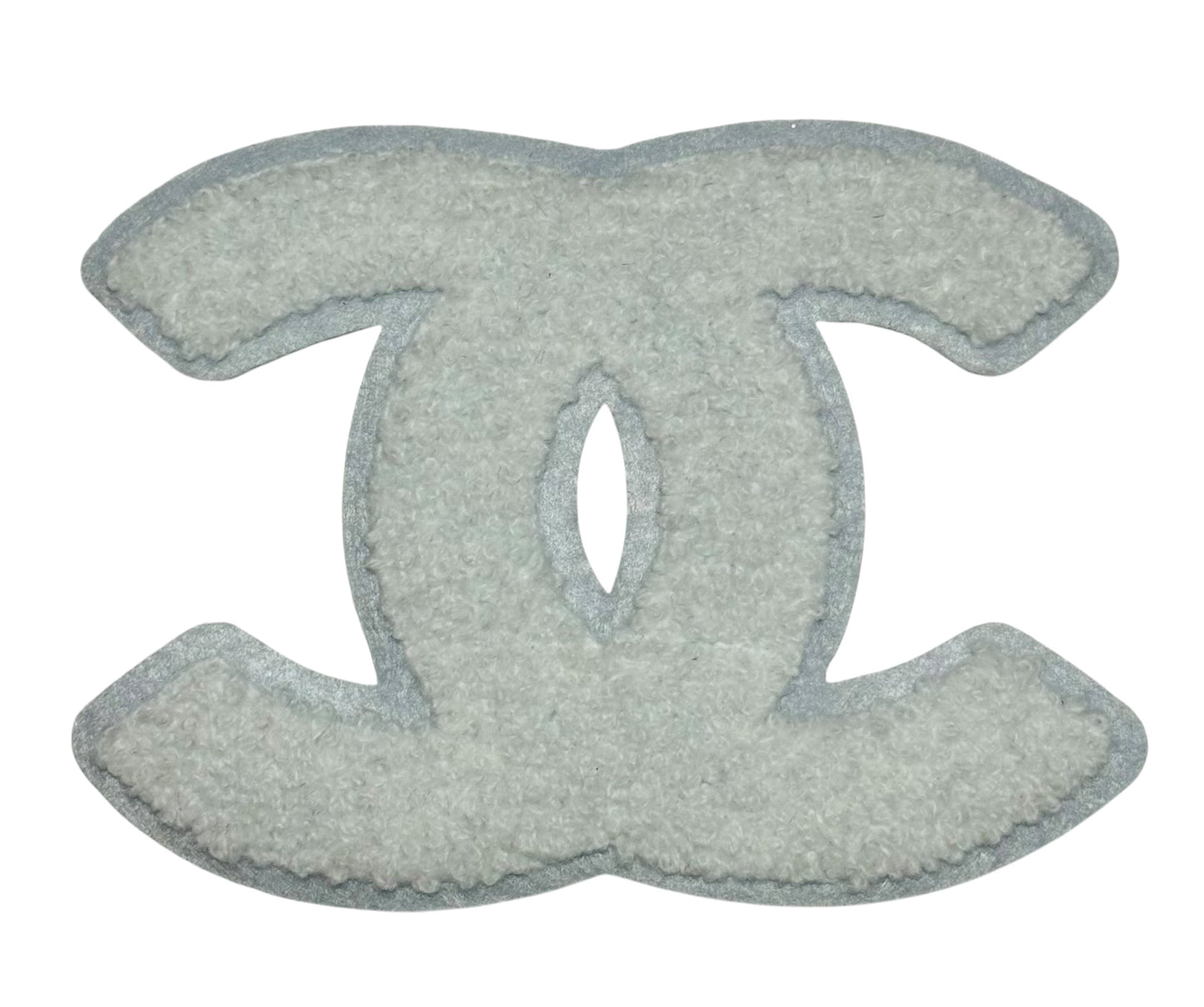 CC White Chenille Patch
