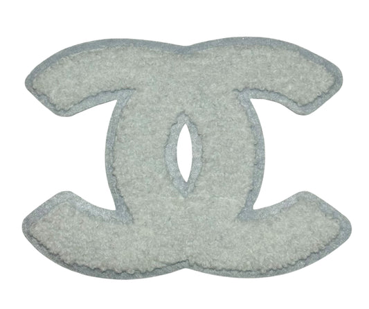 CC White Chenille Patch