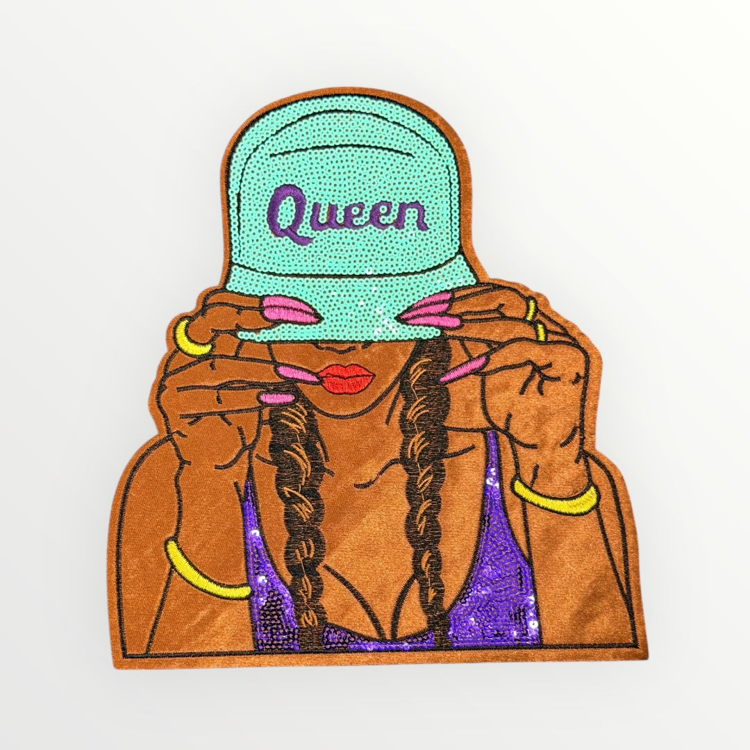 Queen Snapback Girl LARGE Patch