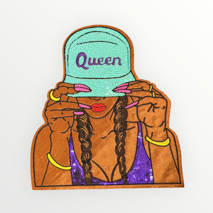 Queen Snapback Girl LARGE Patch