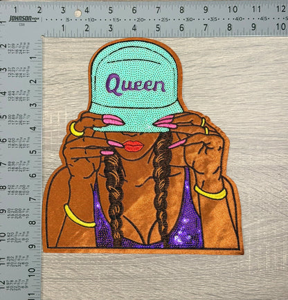 Queen Snapback Girl LARGE Patch