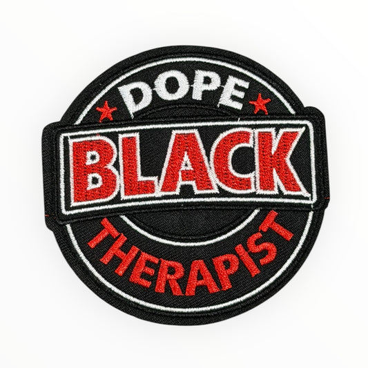 Dope Black Therapist Patch (Red)