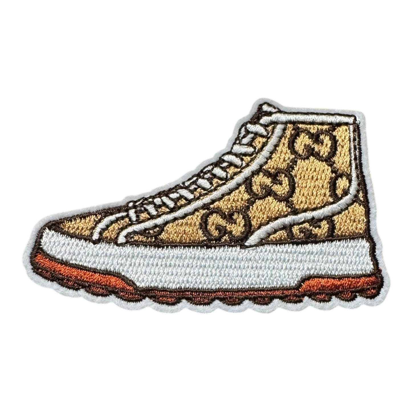 GG-INSPIRED BROWN SNEAKER W/LOGO
