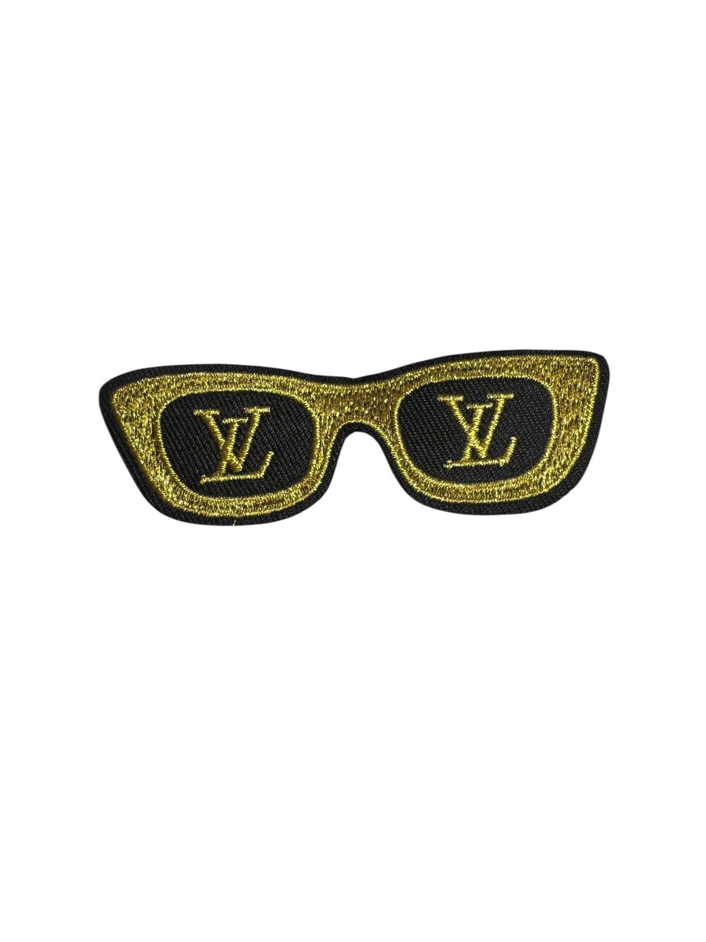 LV-INSPIRED BLACK/GOLD SUNGLASSES