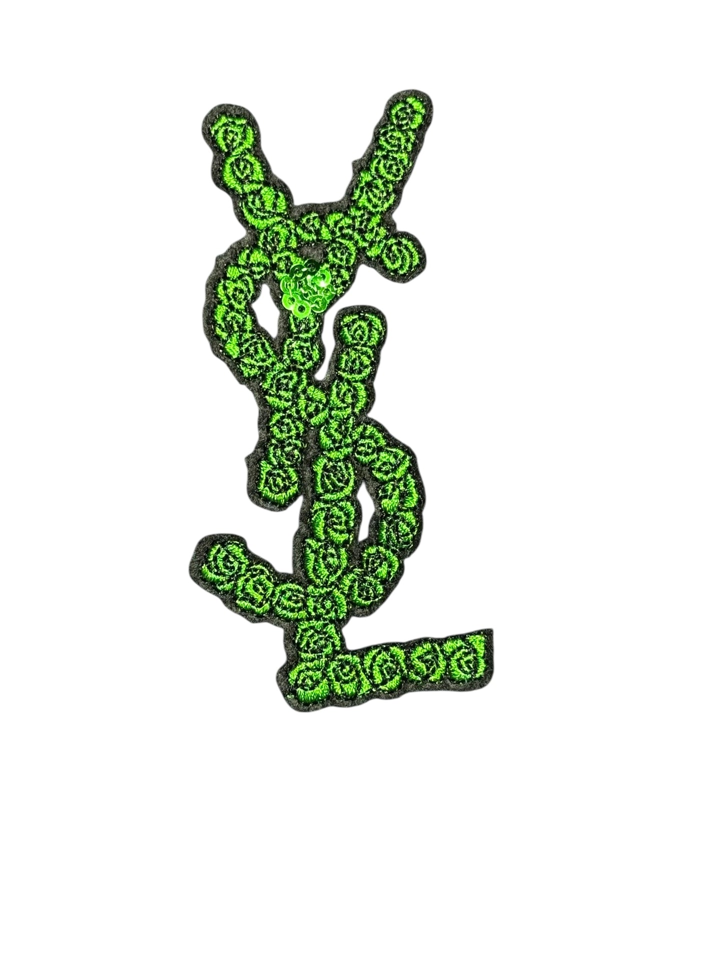 YSL Logo Green Patch