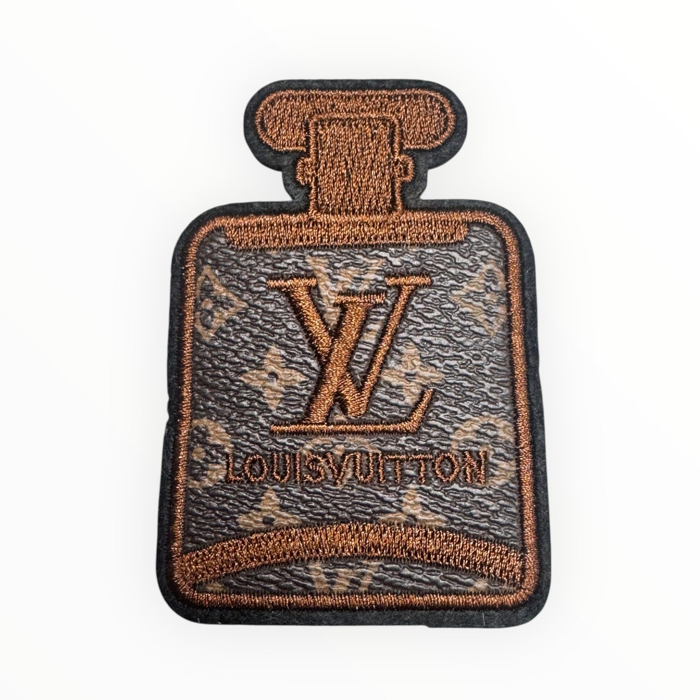 Monogram Perfume Bottle Embroidered Patch