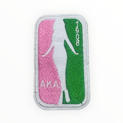 NBA AKA 1908 Pink & Green Embroidered Patch
