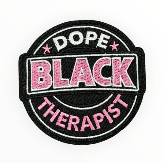 Dope Black Therapist Patch (Pink)