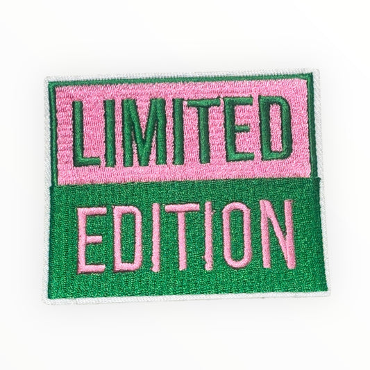 AKA Limited Edition Pink & Green Embroidered Patch