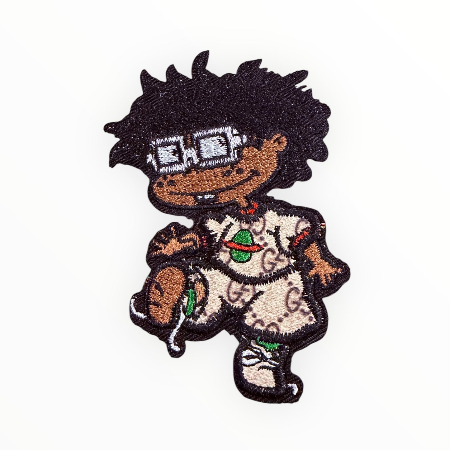 Fashion boy character luxury-inspired patch