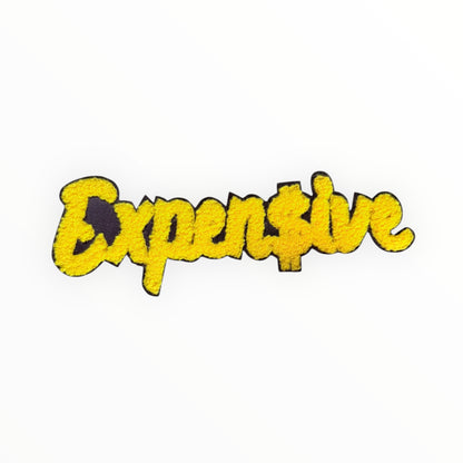 Expensive chenille script patch