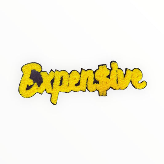 Expensive chenille script patch