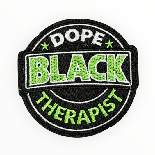 Dope Black Therapist Patch (Green)