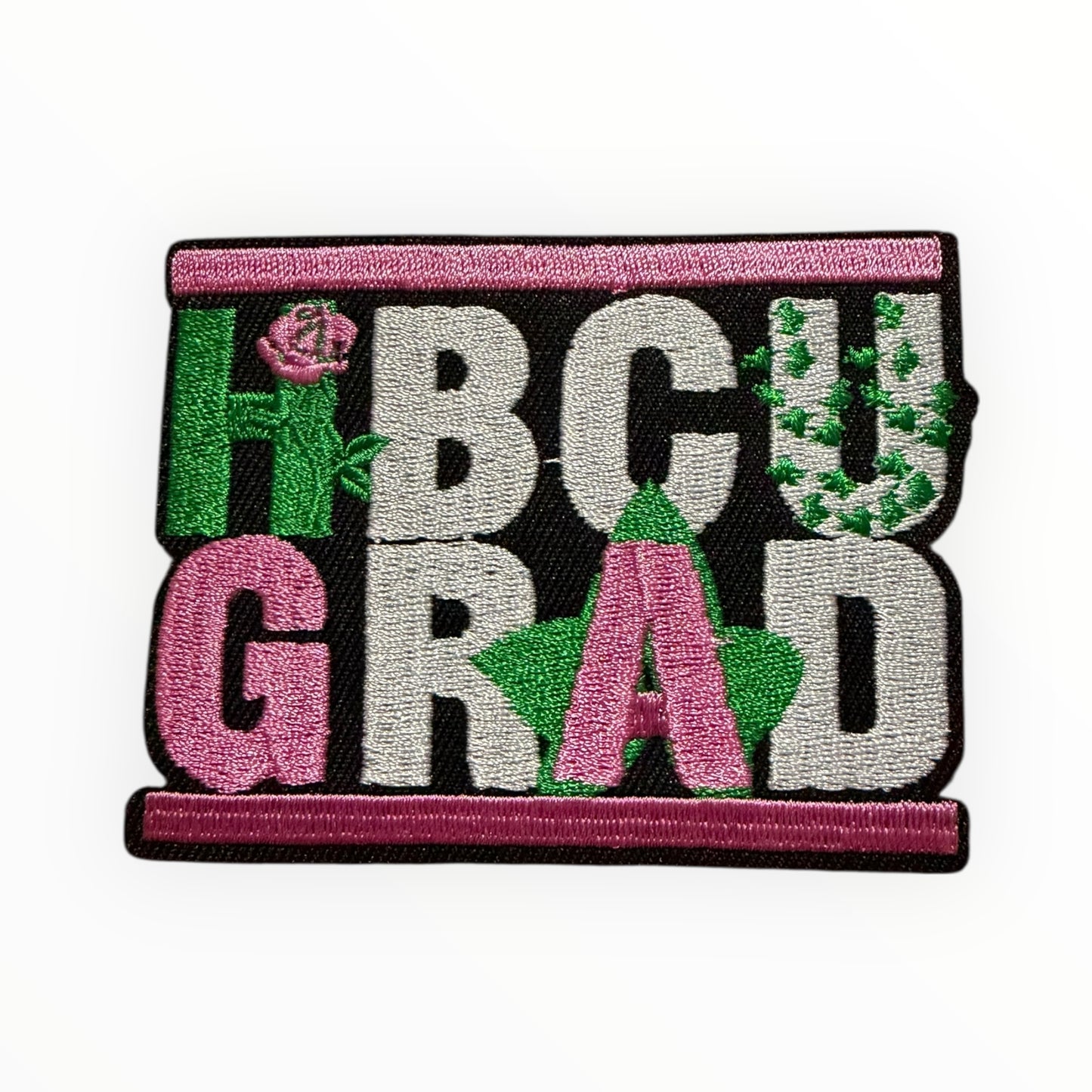 AKA HBCU grad embroidered patch