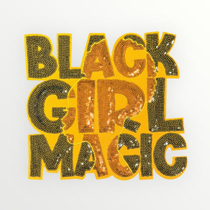 Black Girl Magic LARGE Patch (Yellow w/ brown Base)