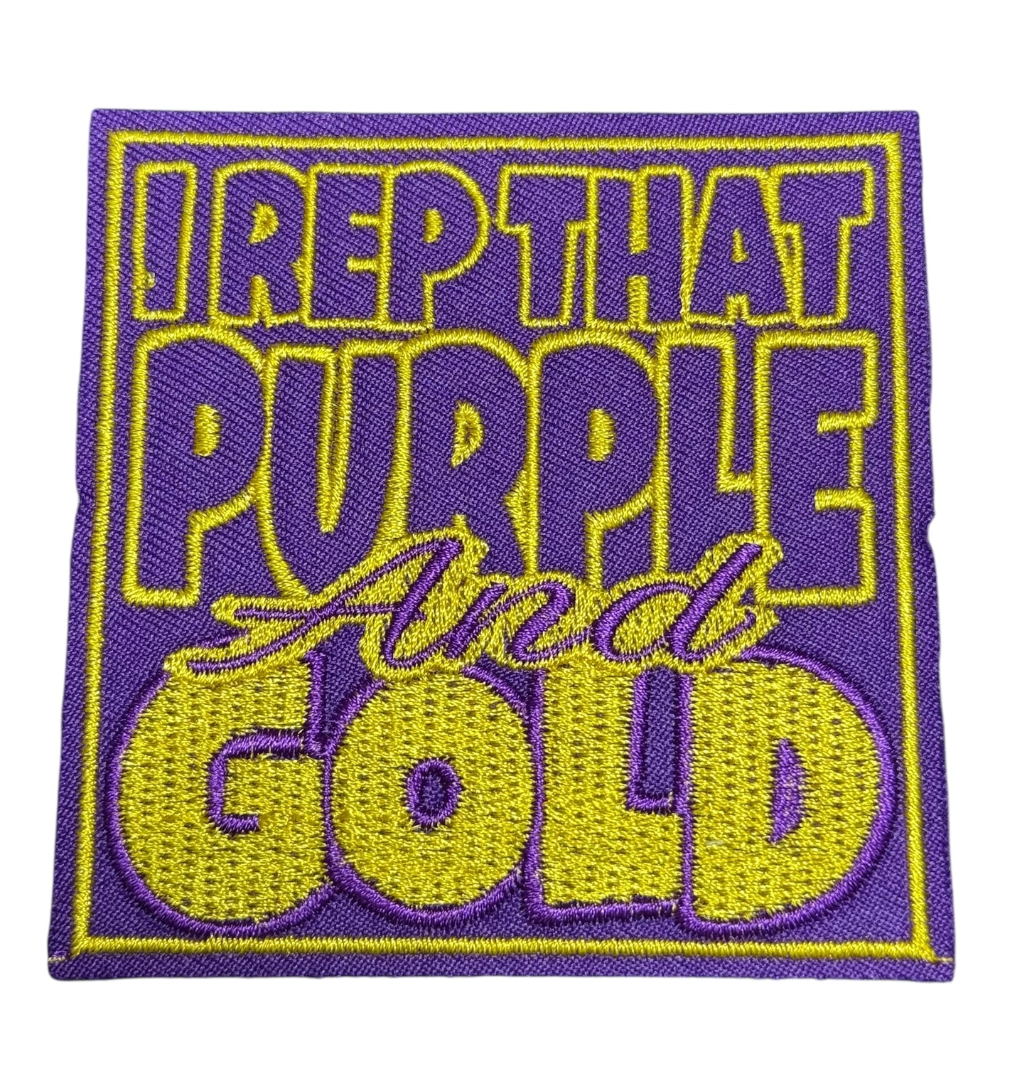 Lakers I Rep That Purple and Gold Patch