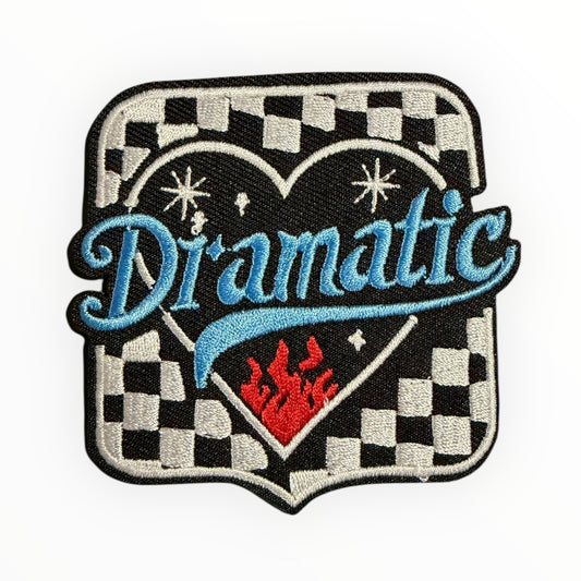 Dramatic embroidered patch