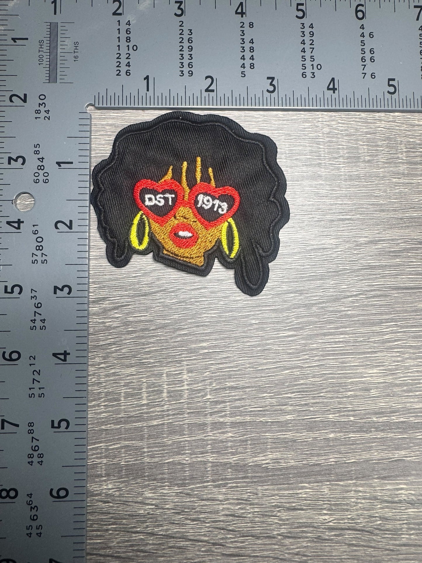 DST 1913 Afro Woman Embroidered Patch