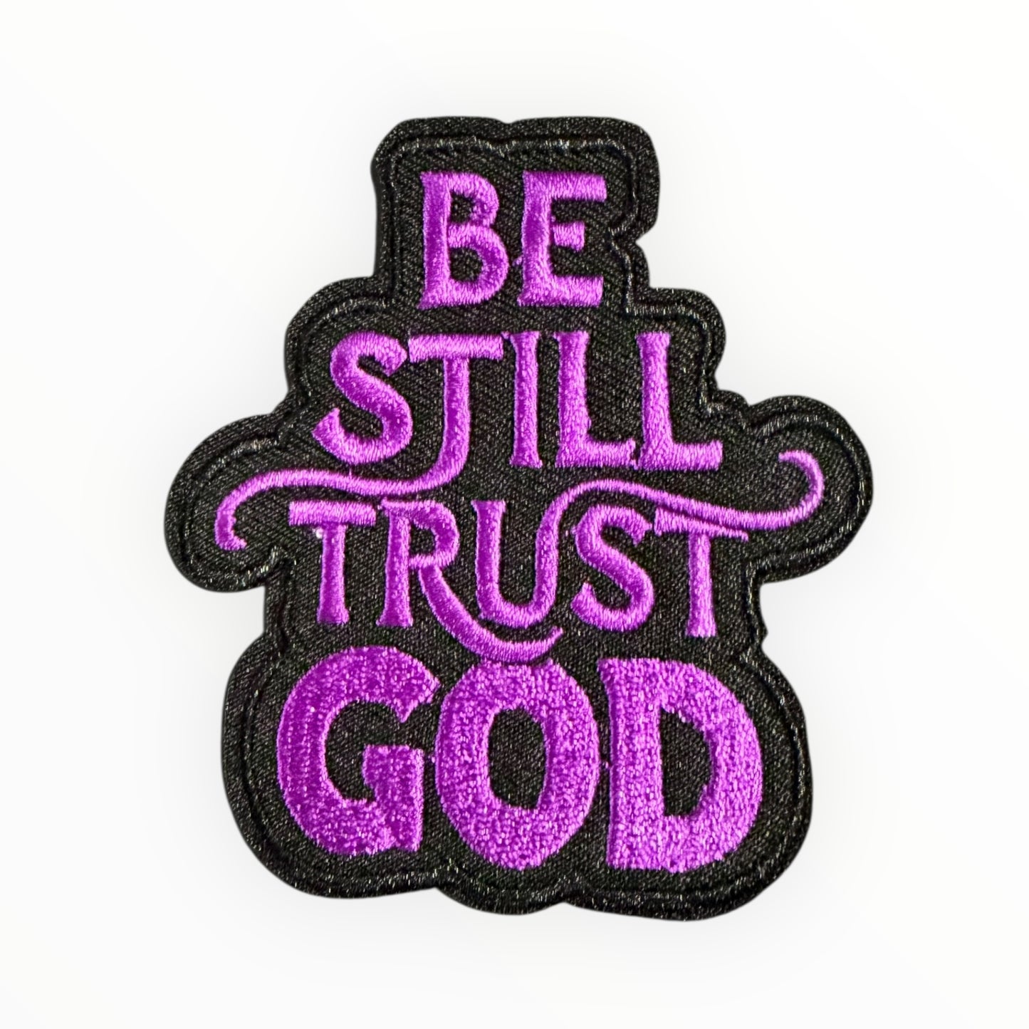 Be Still Trust God purple