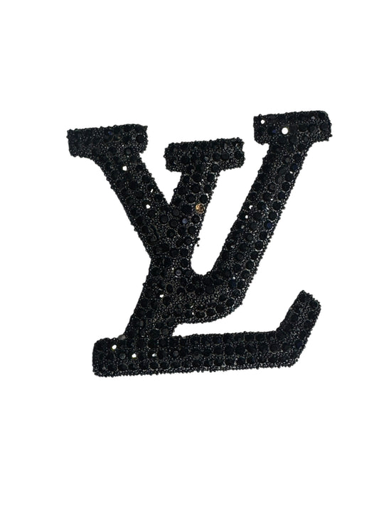 LV-INSPIRED BLACK ON BLACK STONE LETTERS