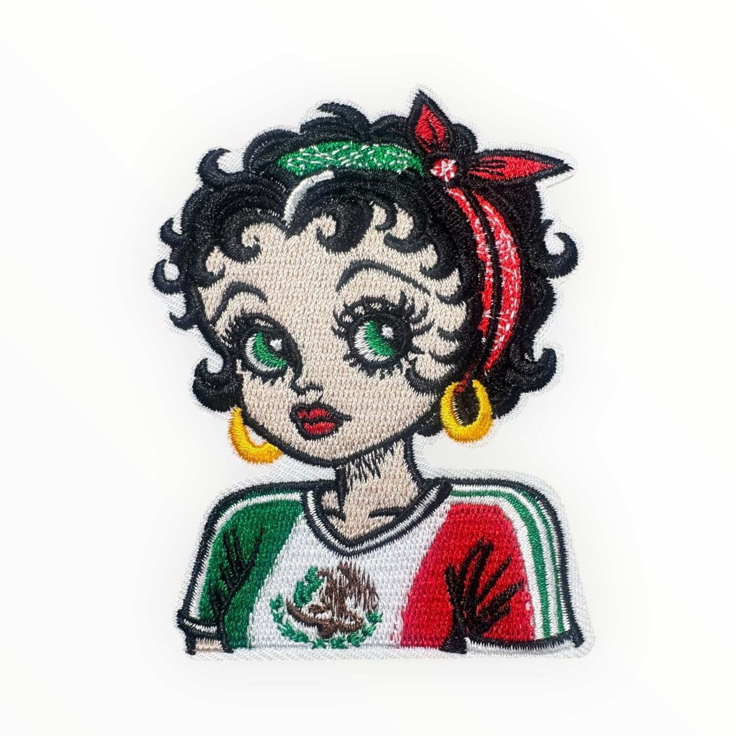 Mexican Heritage Betty Girl Embroidered Patch