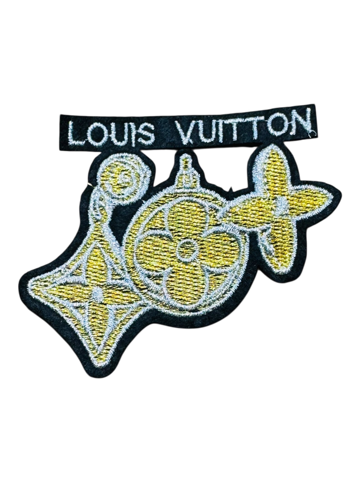 LV-INSPIRED GOLD STONE PATCH