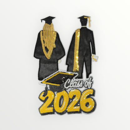 Class of 2026 Graduation Sequin LARGE Patch
