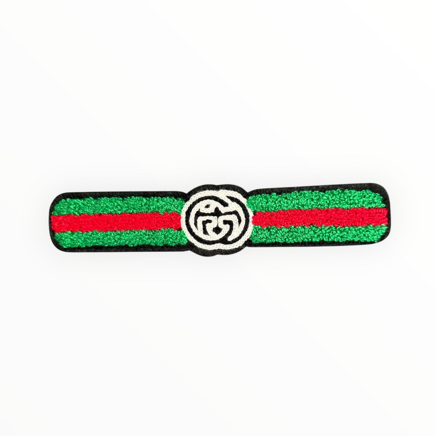 GG red stripe designer-inspired patch