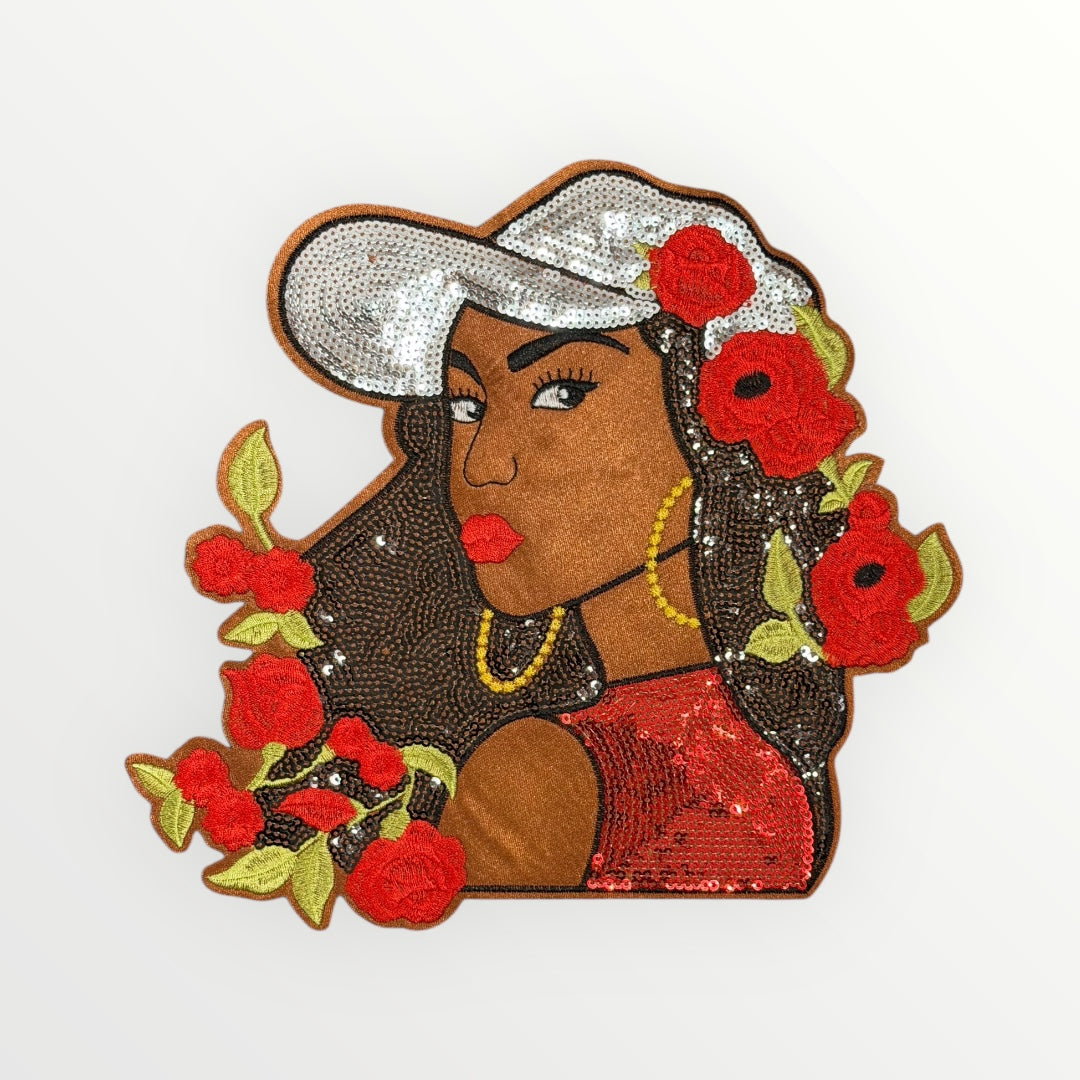 Delta Sigma Theta 1913 Shield Iron-On POCKET Patch (Red)