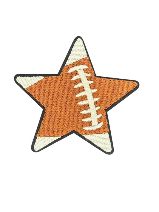 Football Star Iron-On Patch