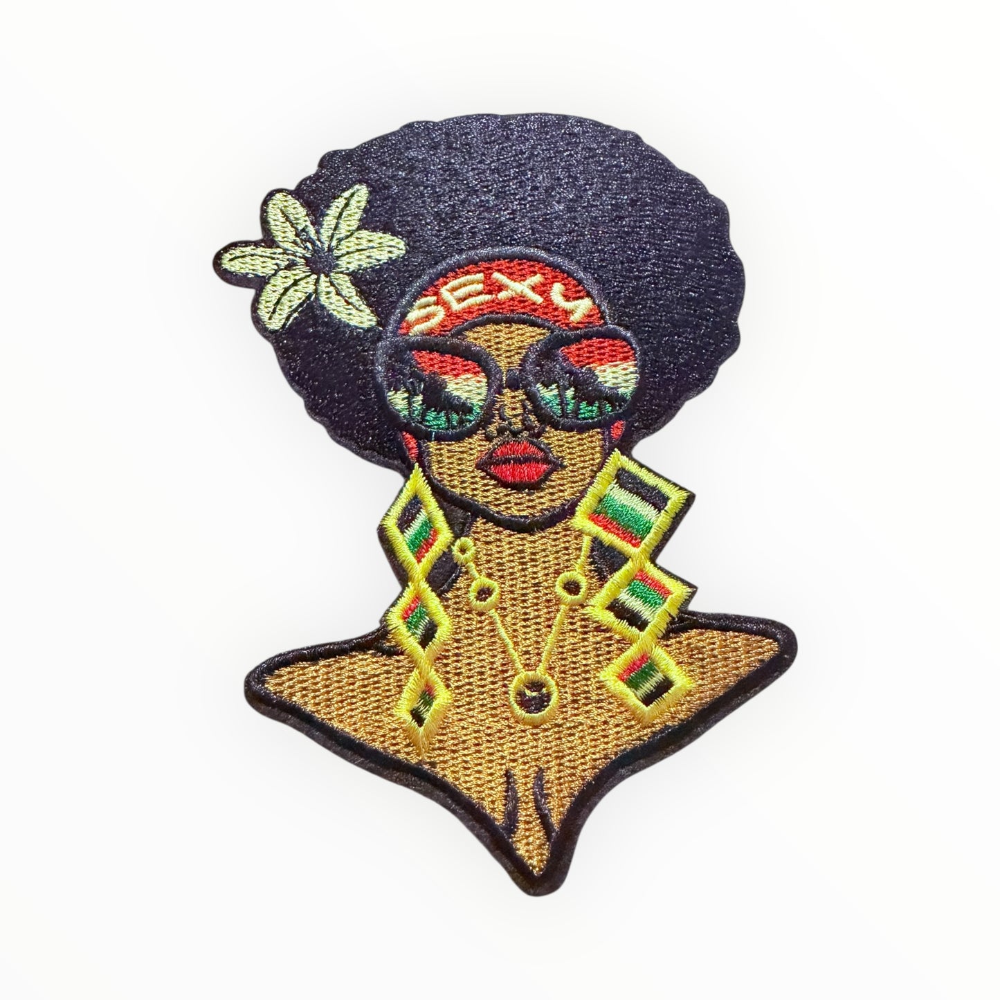 Reggae Afro queen “sexy” statement patch