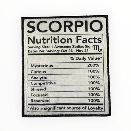 Zodiac Nutrition Facts