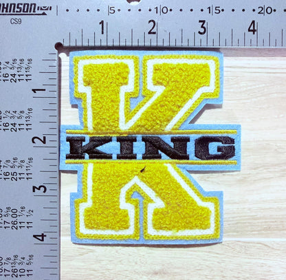 King chenille varsity letter
