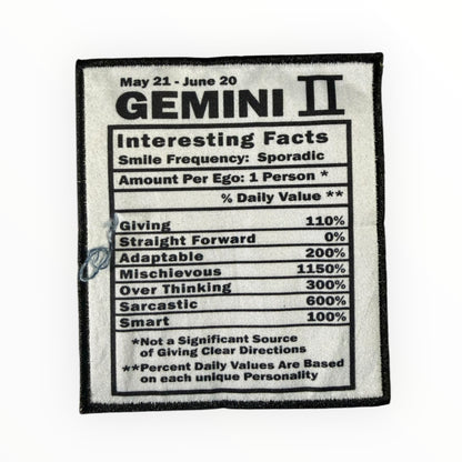 Zodiac Nutrition Facts