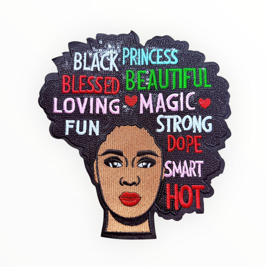 Black princess affirmation patch
