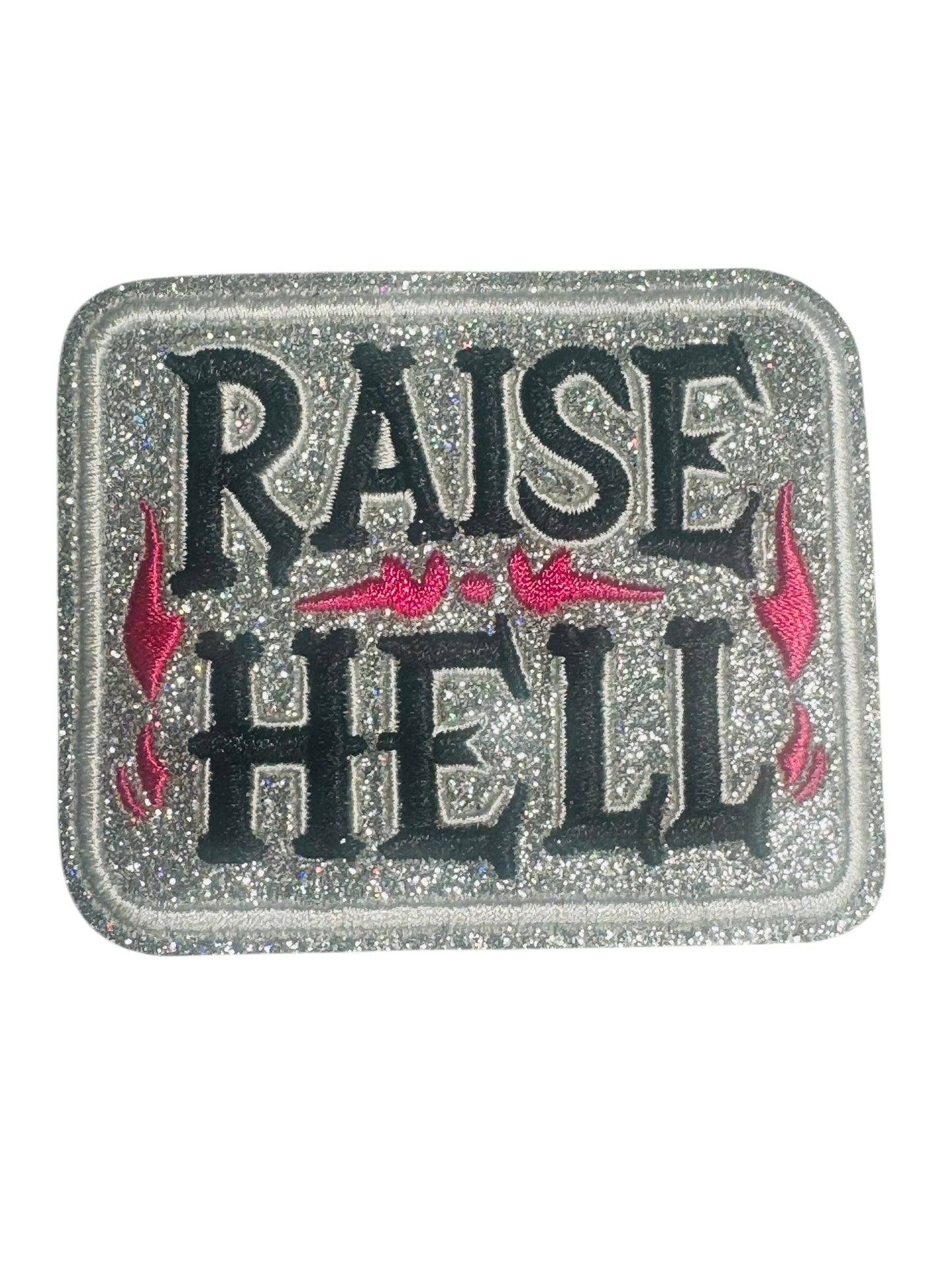 RAISE HELL SILVER GLITTER