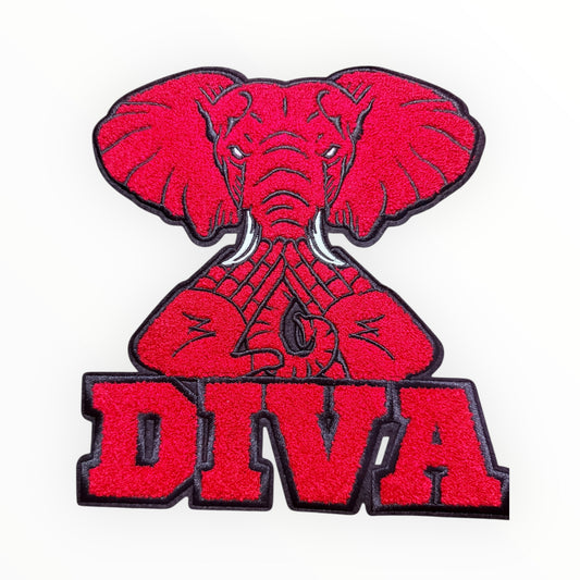 Delta Diva chenille statement patch