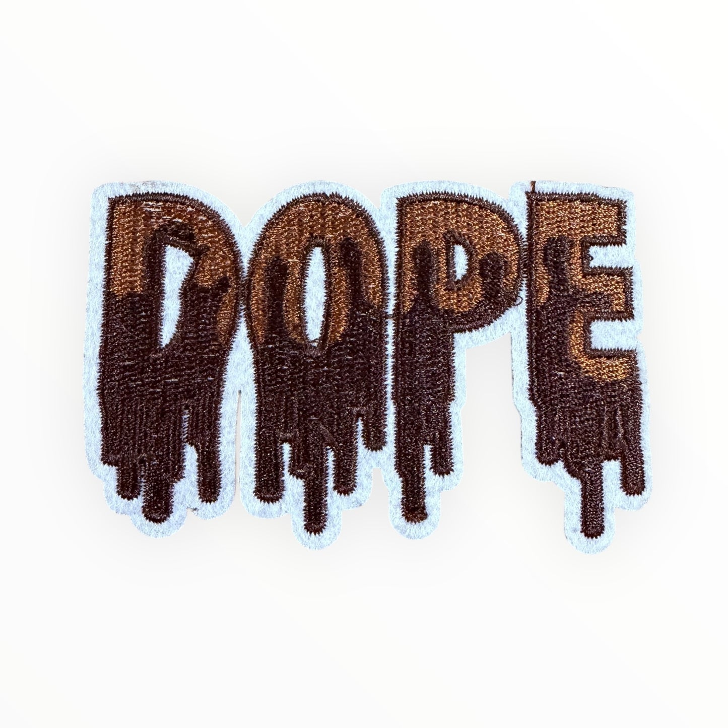 Dope dripping letter patch