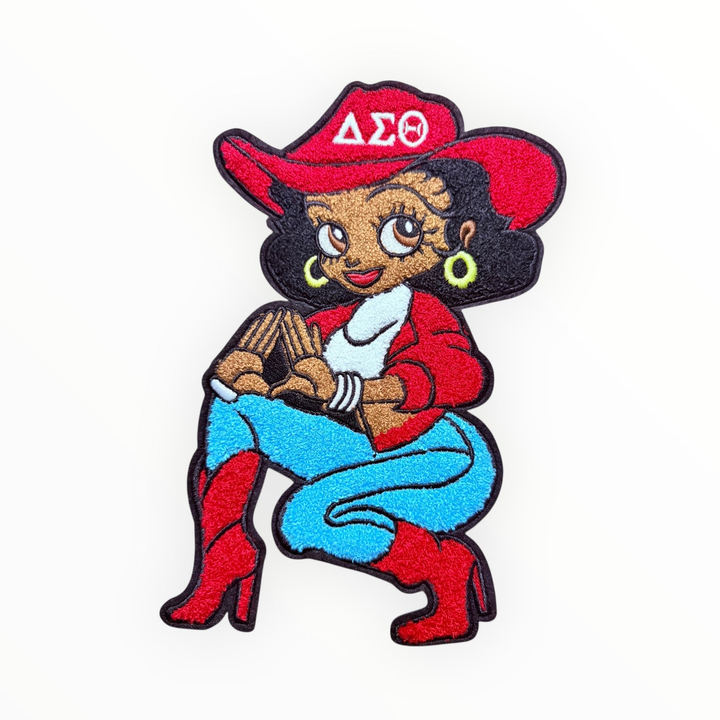 Delta Sigma Theta Cowgirl Soror Patch – Red Hat ΔΣΘ