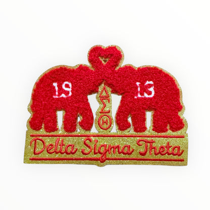 Delta Elephant 1913 glitrer medium size patch
