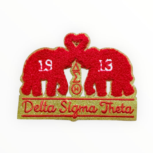 Delta Elephant 1913 glitrer medium size patch