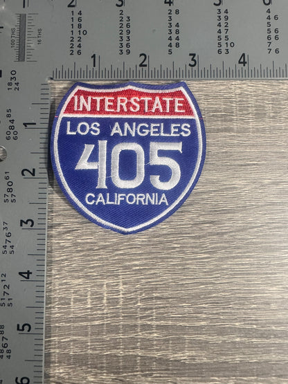 Interstate Los Angeles 405 Embroidered Highway Patch – California Road Sign