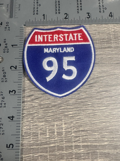 Interstate Maryland 95 Embroidered Highway Patch – I-95 Road Sign