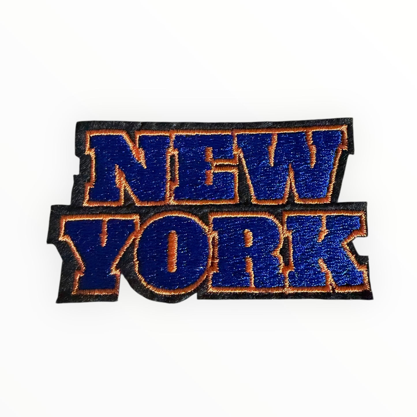 New york block letter patch