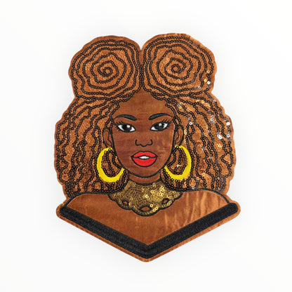 Glam natural curls portrait patch