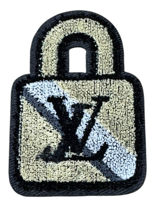 LV-INSPIRED TAN LOCK
